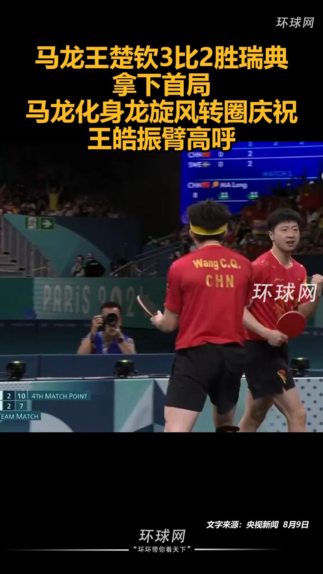 日本队力克瑞典队，王皓带队取胜